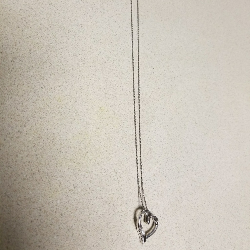 925 sterling silver with black cubic zirconia nec